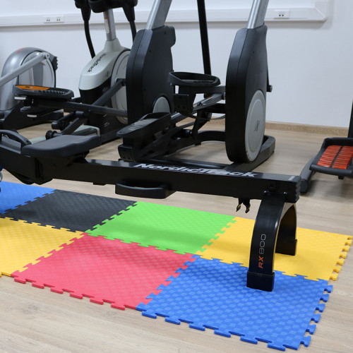 Усиленный черный мат-пазл 48х48 см, 8 мм (High Density)